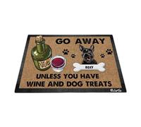 Perro Scottish Terrier: Aléjate A Menos Que Tengas Vino Y Golosinas para Perros Alfombra De Baño Suave Felpudo De Entrada Cómodo Felpudo De Bienvenida para Pasillo Trasera Delantera Cocina 40X60 Cm