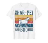 Perro Shar-Pei Bro - Vintage Shar-Pei Bro Camiseta, Hombre, Blanco, 3XL