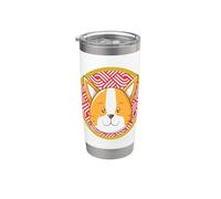 Perro signo del zodiaco chino Vaso térmico de acero inoxidable de doble pared