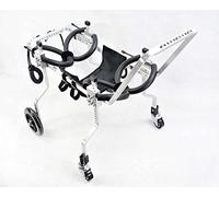 Perro Silla De Ruedas Carro para Perros, Apto para Mascotas, Extremidades, Discapacitados, Caminar, Perros Pequeños Grandes, Ajustable, 4 Ruedas, 1.5 Kg - 50 Kg Gran Variedad De Tamaños para Perros D