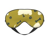 Perro Silueta Oeste Highland Animal Oeste, Cubreojos completos Antifaz bloqueador de luz Antifaz para dormir Antifaz suave con los ojos vendados Noche