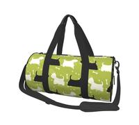 Perro Silueta Scottie Westie Nivel, Bolsa de Viaje de Gran Capacidad, Bolso Redondo, Bolsa de Viaje Deportiva, Bolsa de Mano, Bolsa de Fitness
