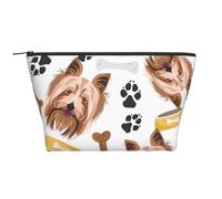 Perro Sonriente Yorkshire Terrier, Bolsa de artículos de tocador Bolsa de Maquillaje Bolsa de cosméticos Bolsa de artículos de tocador de Viaje portátil