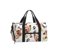Perro Sonriente Yorkshire Terrier,Bolso Deportivo Bandolera de Mano, Bolsa de Deporte, Bolsa de Viaje de Gran Capacidad para Mujeres y Hombres.