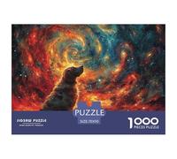 Perro sonrisa1000 Piece Jigsaw Puzzles for Adults and Kids Family Game Maravilloso Cielo estrelladoChallenging Home Decors Great Gift Idea70x50cm/1000pcs