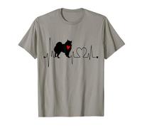 Perro Spitz finlandés Latido del corazón ECG Los Perros Divertidos Son mi Cardio Camiseta