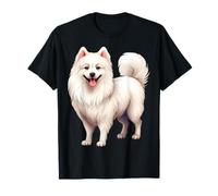 Perro Spitz Japonés Mamá Papá Criador Memorial Camiseta