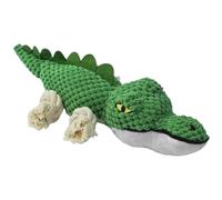 Perro Squeaky Toy | Squeaky Crocodile Stuffed Animal Chewer - Dog Rope Toys - for Travel Beach Park Yard Bedroom Garden Interior Outdoor Play Training Family Time