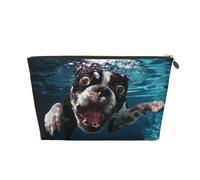 Perro Submarino Boston Terrier, Bolsa de Maquillaje Bolsa de cosméticos Bolsa de artículos de tocador de Viaje portátil Bolsa de artículos de tocador