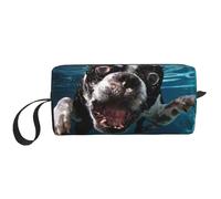 Perro Submarino Boston Terrier, Bolsa de Maquillaje Bolsa de cosméticos Bolsa de artículos de tocador de Viaje portátil Bolsa de Maquillaje