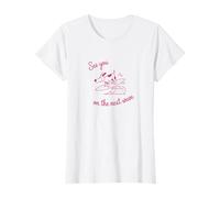 Perro surfista, cachorro en una tabla de surf, nos vemos en la próxima ola Camiseta