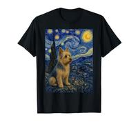 Perro Terrier Australiano Noche Estrellada Camiseta