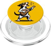 Perro Tocando la Guitarra Cantando Jack Russel Terrier Perro Divertido PopSockets PopGrip para MagSafe