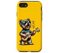 Perro Tocando la Guitarra Cantando Yorkshire Terrier Funny Yorkie Carcasa para iPhone SE (2020) / 7/8
