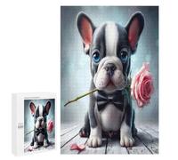 Perro Toro Puzzle 1000 Piezas Familiar Toda La Familia Cute Perro Pet Rompecabezas 3D Colorido para Hombres Y Mujeres Aliviar Estrés DIY Creativo Decoración Hogar 1000 PCS