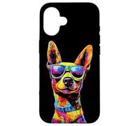Perro Toy Terrier Ruso Russkiy Toy Perros Toy rusos Carcasa para iPhone 16
