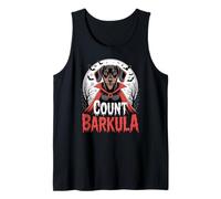 Perro Vampiro de Halloween, Conde Barkula Spooky Pets Camiseta sin Mangas