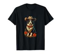 Perro Vaquero - Western Ranch Pup | Desert Cactus Retro Camiseta