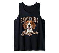 Perro Vintage de Save The Beagles End Animal Abuse Camiseta sin Mangas