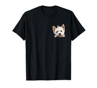 Perro West Highland White Terrier, mamá, papá, Nuevo Cachorro, Westie Camiseta gráfica económica