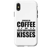 Perro Wolfhound irlandés Diciendo café Amor dueño de Perro Carcasa para iPhone X/XS