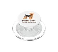Perro Yorkshire Terrier Donde Yorkie va El Caos Sigue PopSockets PopGrip para MagSafe