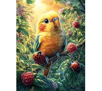 Perroquet Dans le Jardin Fleuri Puzzle 500 Piezas Cartón Grueso para Toda La Familia Animal Planta Noches Juegos En Familia Relajación Concentración Regalo Corporativo Regalo Ideal 500 PCS