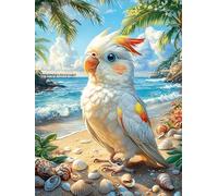 Perroquet Sur la Plage Puzzle 500 Piezas Papel Mayores Mitos fantásticos Terapia Ocupacional Alivio Estrés Tiempo Libre En Casa Regalo Original 500 PCS