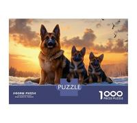 Perros Alemanes Jigsaw Animales Puzzle Mil Piezas Papel para Entusiastas - Resistente A Doblar Ocio Decoración Hogar Desafiante 70x50cm/1000pcs