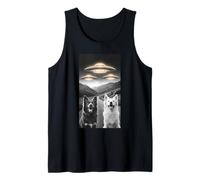 Perros Amantes OVNI Alien Funny Merch Extraterrestre Mascota Peludo Camiseta sin Mangas