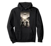 Perros Amantes OVNI Alien Funny Merch Extraterrestre Mascota Peludo Sudadera con Capucha