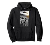 Perros Amantes OVNI Alien Funny Merch Extraterrestre Mascota Peludo Sudadera con Capucha