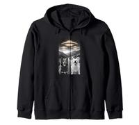 Perros Amantes OVNI Alien Funny Merch Extraterrestre Mascota Peludo Sudadera con Capucha