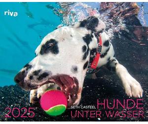 Perros bajo el agua 2025: calendario de pared con 12 fotografías únicas. Gran regalo para todos los dueños de perros, amantes de los perros en Navidad, cumpleaños
