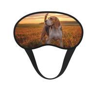 Perros Beagle paseando por el césped, mascotas, atardecer, Cubiertas oculares completas, antifaces para dormir que bloquean la luz, orejeras opacas para dormir