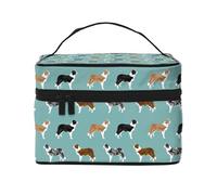 Perros Border Collie, Bolsa de Maquillaje Bolsa de cosméticos Bolsa de Aseo de Viaje portátil Estuche para lápices