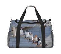Perros Border Collie Shetland Sheepdogs Alaskan,Bolsas Deportivas, Bolsos de Viaje Deportivos Cruzados de Mano, Bolsas de Viaje de Gran Capacidad para Mujeres y Hombres.
