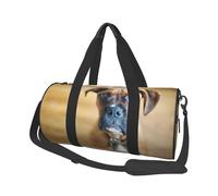 Perros Boxer Cachorros Mascotas Perros, Bolsa de Viaje de Gran Capacidad, Bolso Redondo, Bolsa de Viaje Deportiva, Bolsa de Mano, Bolsa de Fitness