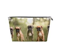 Perros Boxer Cachorros Mascotas Perros De Familia, Bolsa de artículos de tocador Bolsa de Maquillaje Bolsa de cosméticos Bolsa de artículos de tocador de Viaje portátil