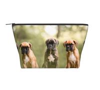 Perros Boxer Cachorros Mascotas Perros De Familia, Bolsa de artículos de tocador Bolsa de Maquillaje Bolsa de cosméticos Bolsa de artículos de tocador de Viaje portátil