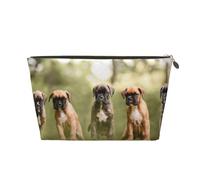 Perros Boxer Cachorros Mascotas Perros De Familia, Bolsa de Maquillaje Bolsa de cosméticos Bolsa de artículos de tocador de Viaje portátil Bolsa de artículos de tocador