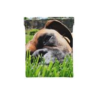 Perros Boxer Hierba Verde Mascotas Perros De Césped, Squeeze Top Wallet Bolsa de Almacenamiento para Mujer Monedero pequeño Bolsa de Cambio