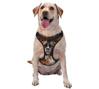 Perros Boxer Otoño,Arnés para Mascotas, arnés Reflectante Ajustable para Perros,L