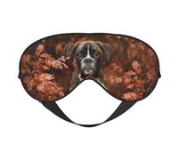 Perros Boxer Otoño, Cubreojos completos Antifaz bloqueador de luz Antifaz para dormir Antifaz suave con los ojos vendados Noche