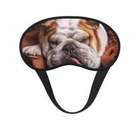 Perros Bulldog Inglés con Bozal para Mascotas Dormidas, Cubiertas oculares completas, antifaces para dormir que bloquean la luz, orejeras opacas para dormir
