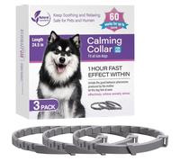 Perros Collares Relajantes - Collar De Perros Calmante De 3 Piezas, del Estrés para Las Mascotas | Collar De Terapia con Feromonas para 60 Días Pequeños, Medianos Y Duraderos, Control De Compor