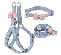 Perros con Herramientas, Conjunto de Correa, arnés for Perro, Conjunto Collar con, Ajustable Lazo Suave for Perros pequeños y medianos, for Caminar al Aire Libre(D,S)