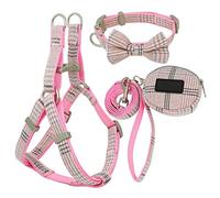 Perros con Herramientas, Conjunto de Correa y arnés for Perros, Collar Nailon Ajustable for pequeños medianos, Productos for Mascotas for Caminar Am(A,S)