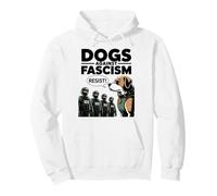 Perros contra Facism Facist USA 50501 No Kings Resist Dog Sudadera con Capucha