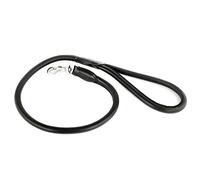 Perros cuerda de piel de vaca suave piel en negro - de gran calidad gespolstert - Único - Cuerda de líder cuerda - PREMIUM CALIDAD